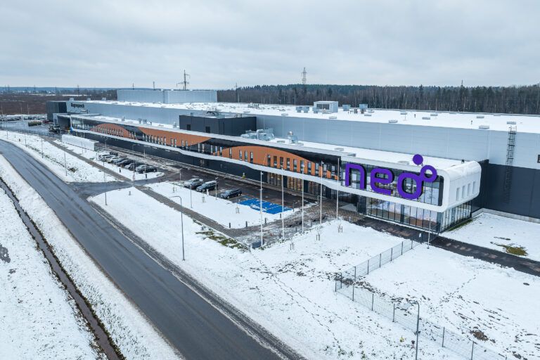 NPM Narva (Neo Performance Materials) facility in IVIA Narva Industrial Park, Estonia – modern rare earth processing and production site